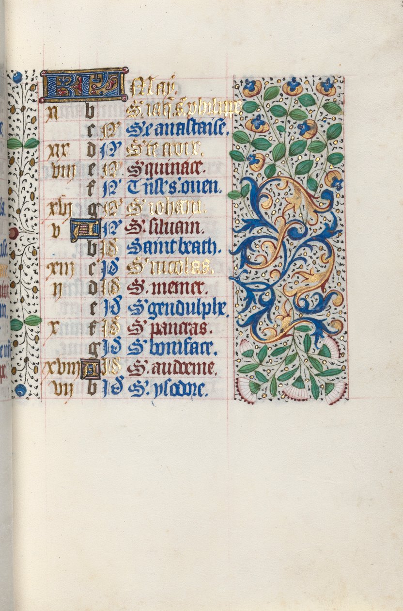Kniha hodin Použití Rouen: fol. 5r, c. 1470. od Master of the Geneva Latini