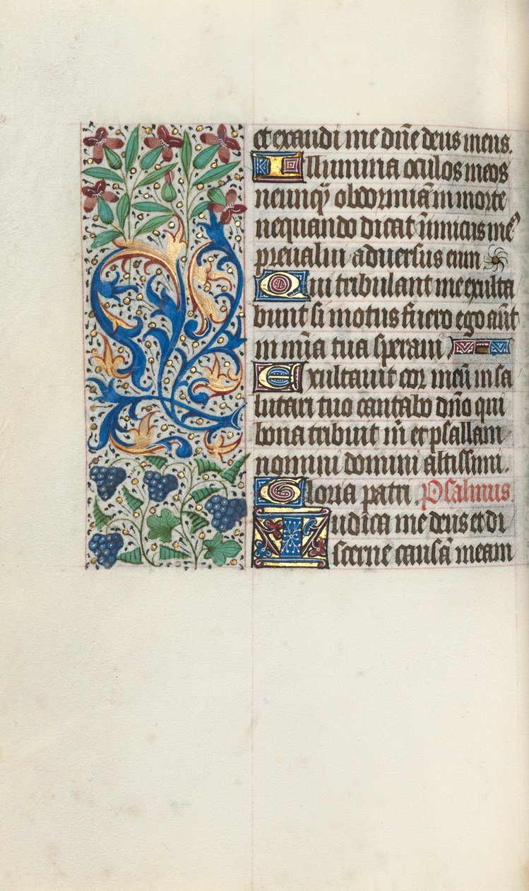 Kniha hodin Použití Rouen: fol. 75 V, c. 1470. od Master of the Geneva Latini
