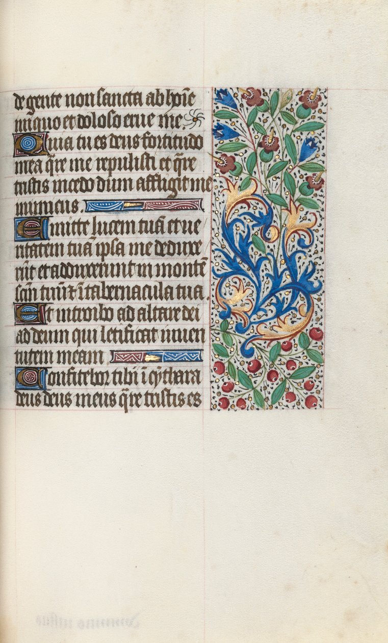 Kniha hodin Použití Rouen: fol. 76r, c. 1470. od Master of the Geneva Latini