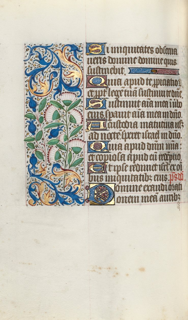 Kniha hodin Použití Rouen: fol. 90v, c. 1470. od Master of the Geneva Latini