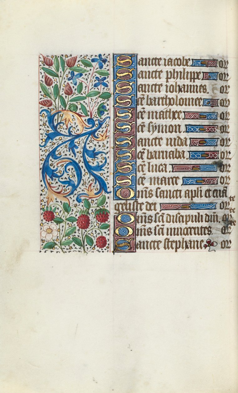 Kniha hodin Použití Rouen: fol. 93v, c. 1470. od Master of the Geneva Latini