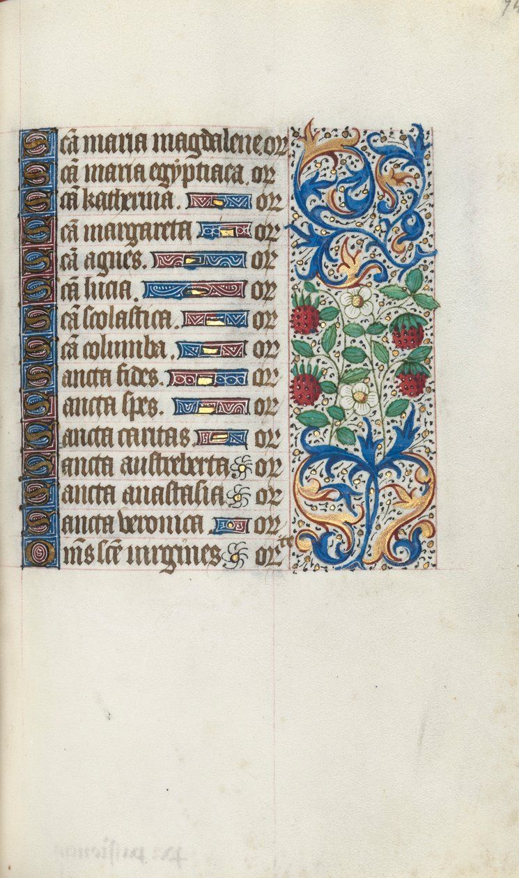 Kniha hodin Použití Rouen: fol. 94r, c. 1470. od Master of the Geneva Latini