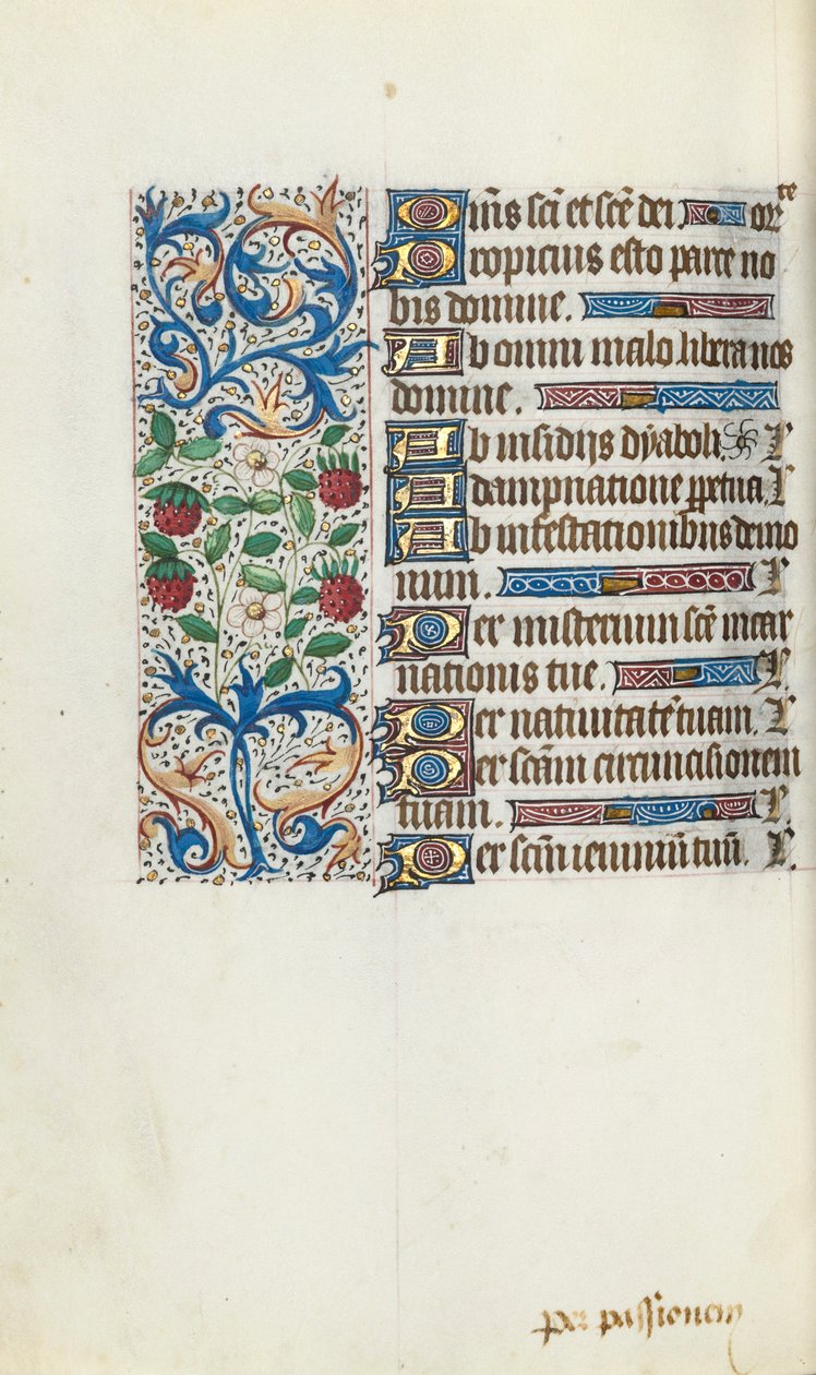 Kniha hodin Použití Rouen: fol. 94v, c. 1470. od Master of the Geneva Latini
