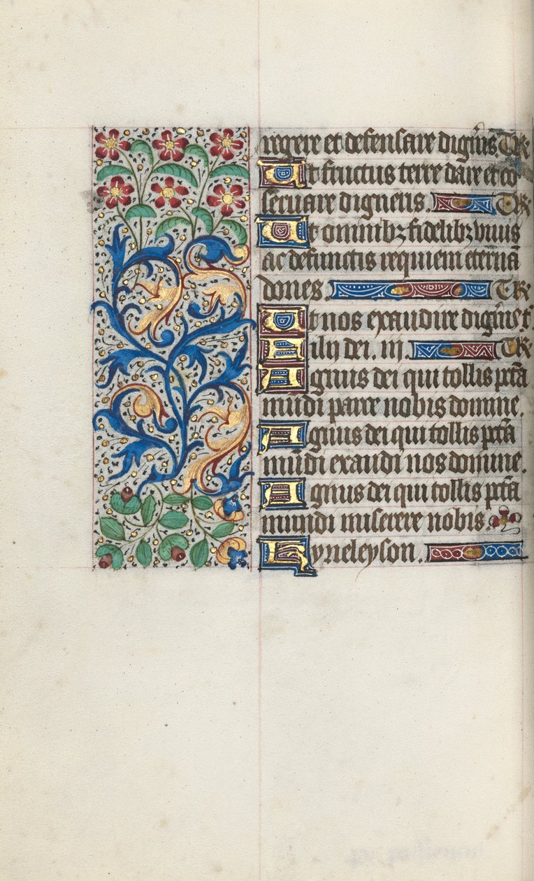 Kniha hodin Použití Rouen: fol. 95v, c. 1470. od Master of the Geneva Latini