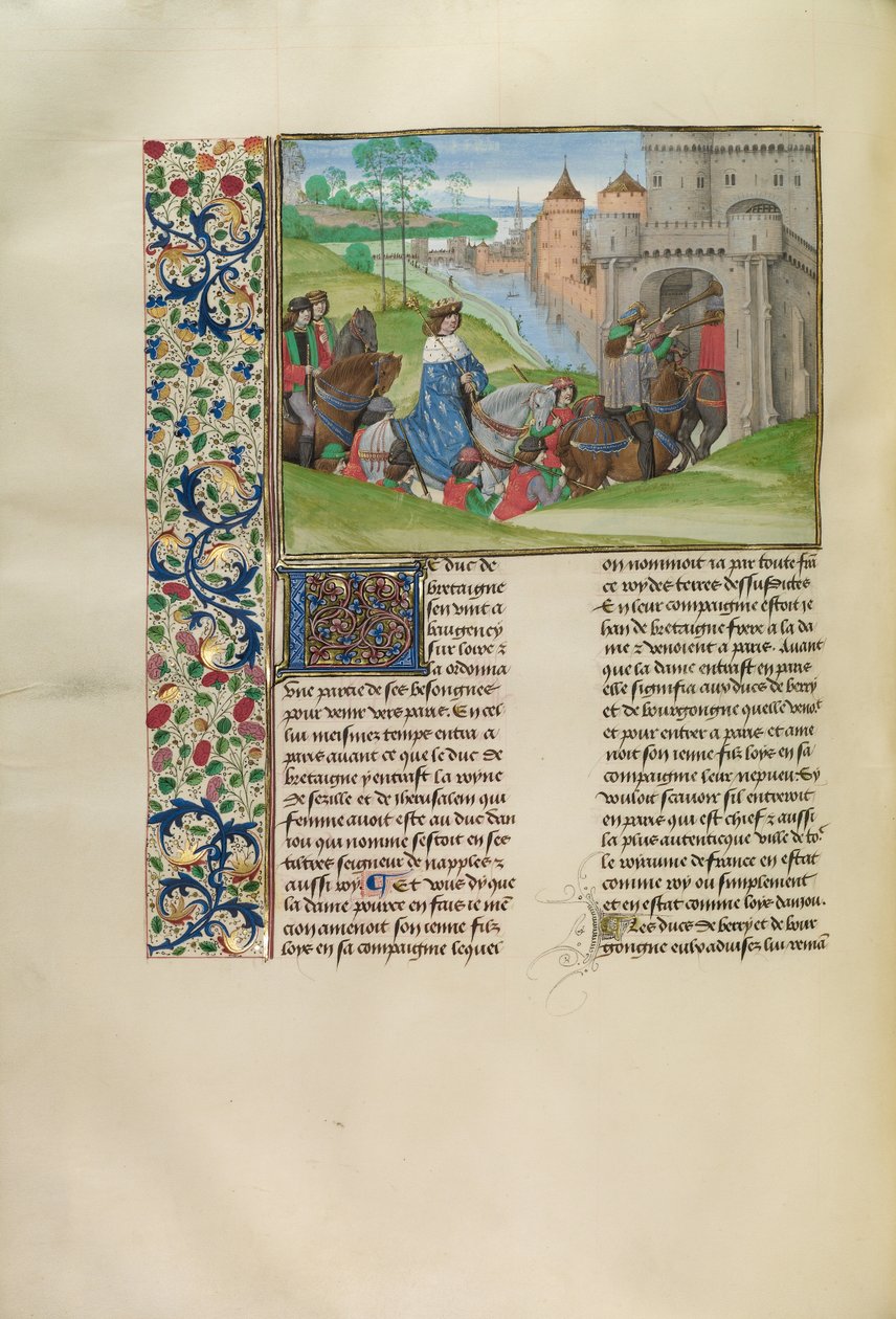 Ludvík z Anjou vjíždí do Paříže od Master of the Getty Froissart