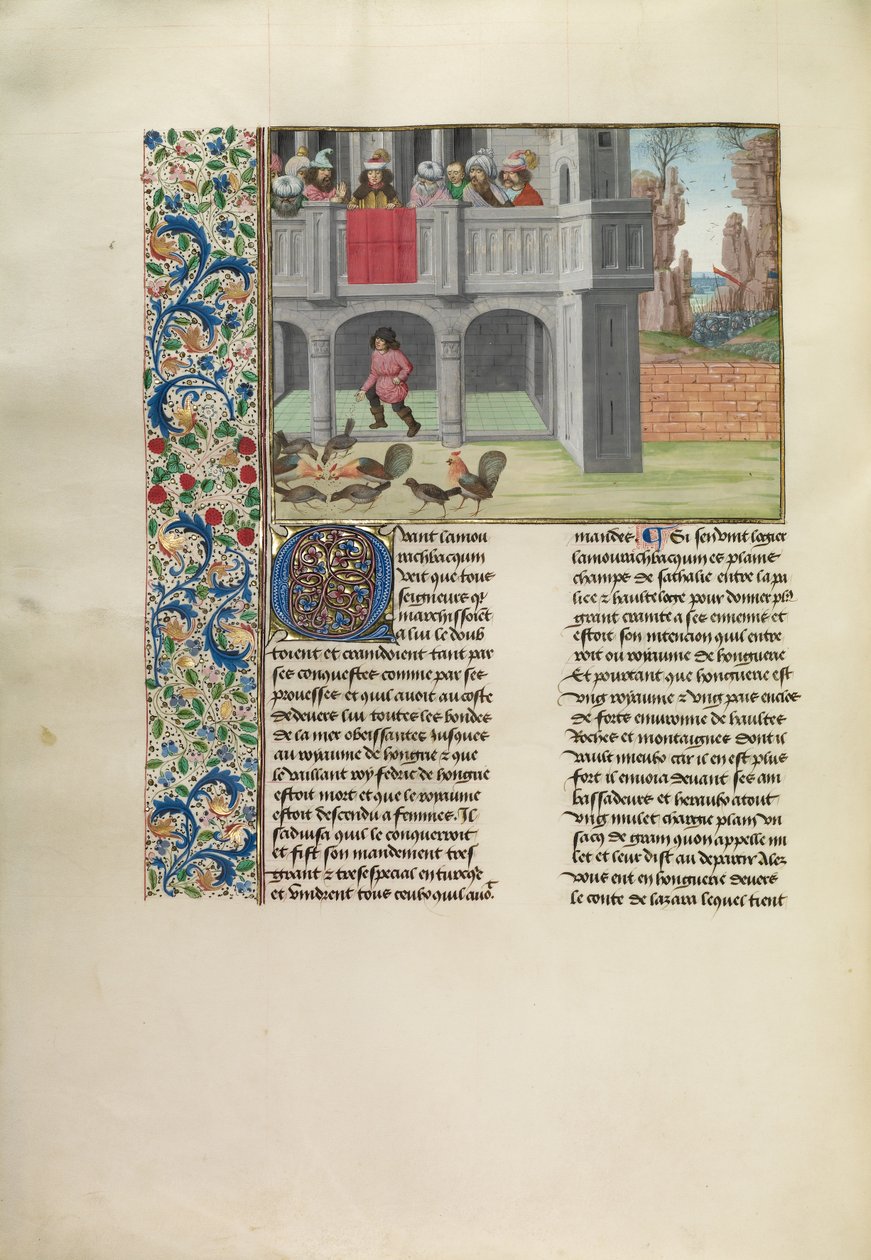 Podobenství o slepicích a obilí od Master of the Getty Froissart