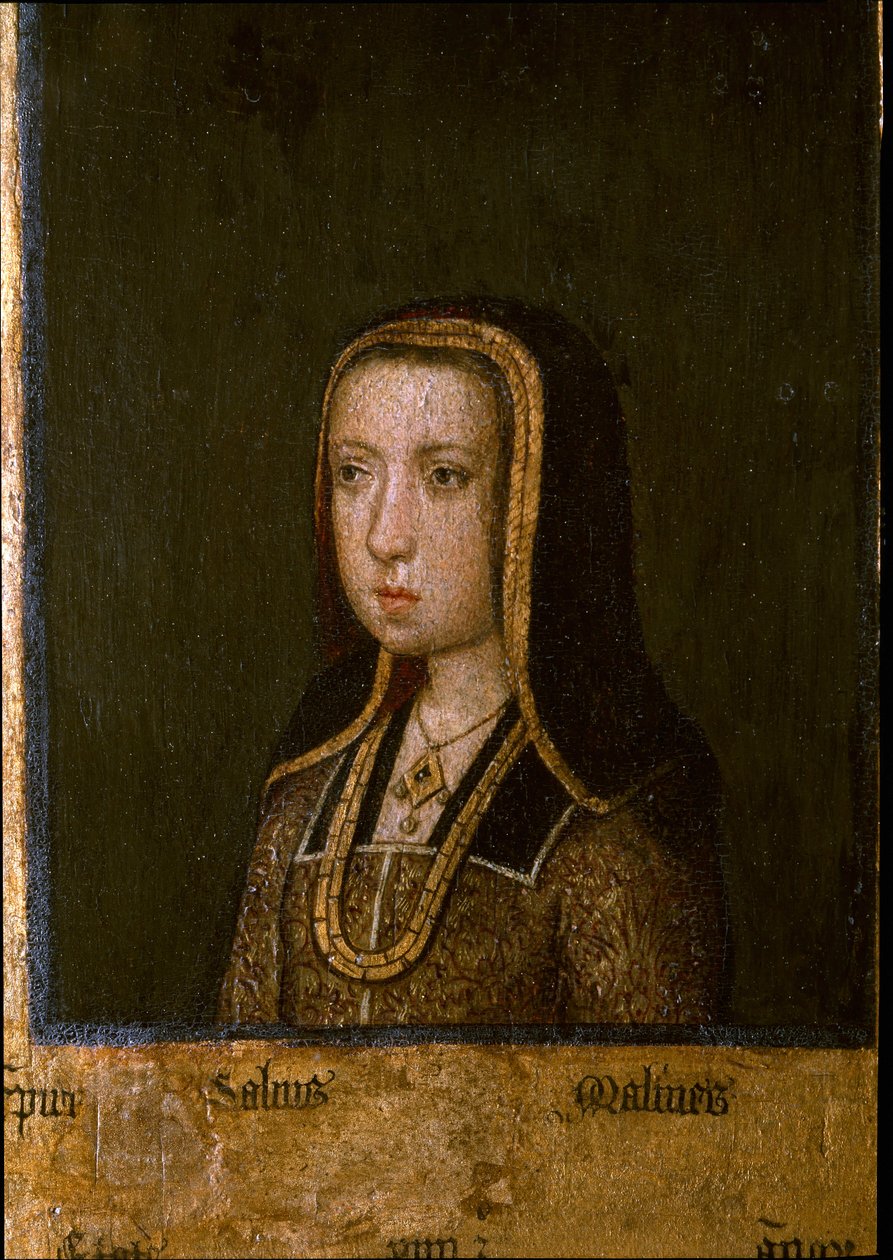 Portrét Margarity Rakouské, v roce 1494 (malba na dřevě) od Master of the Guild of Saint George
