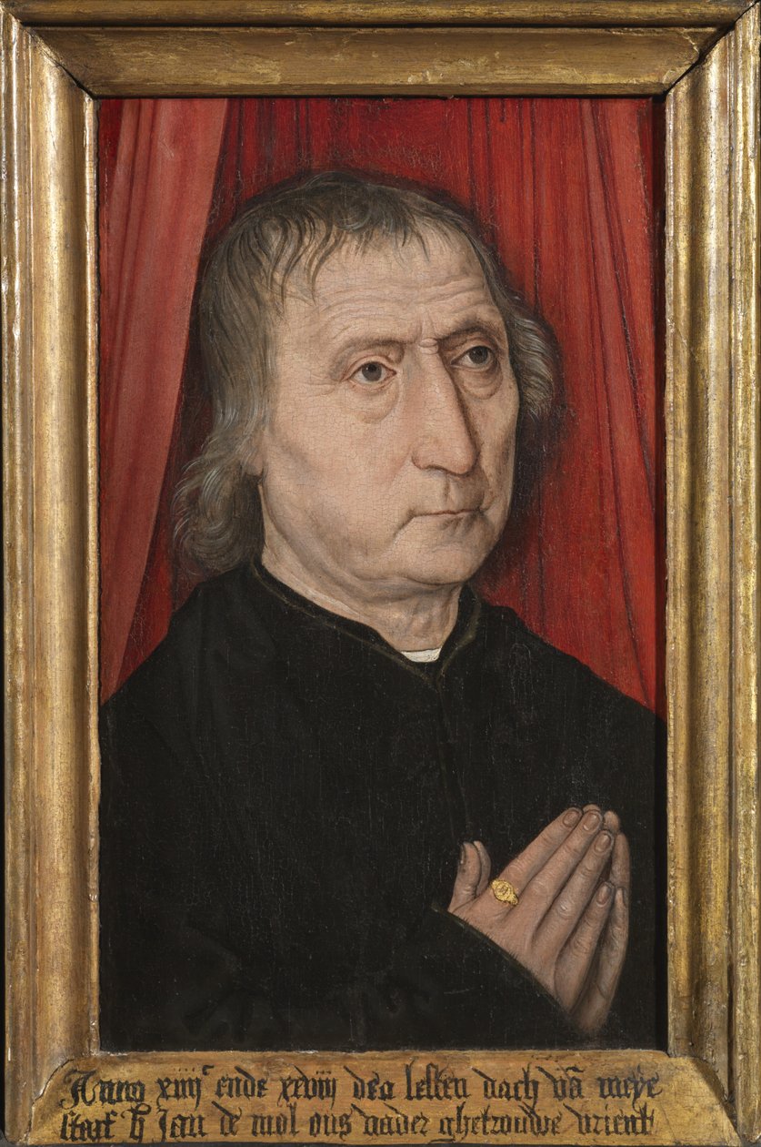 Portrét Jana de Mol, kolem roku 1485 (olej na panelu) od Master of the Guild of Saint George at Malines