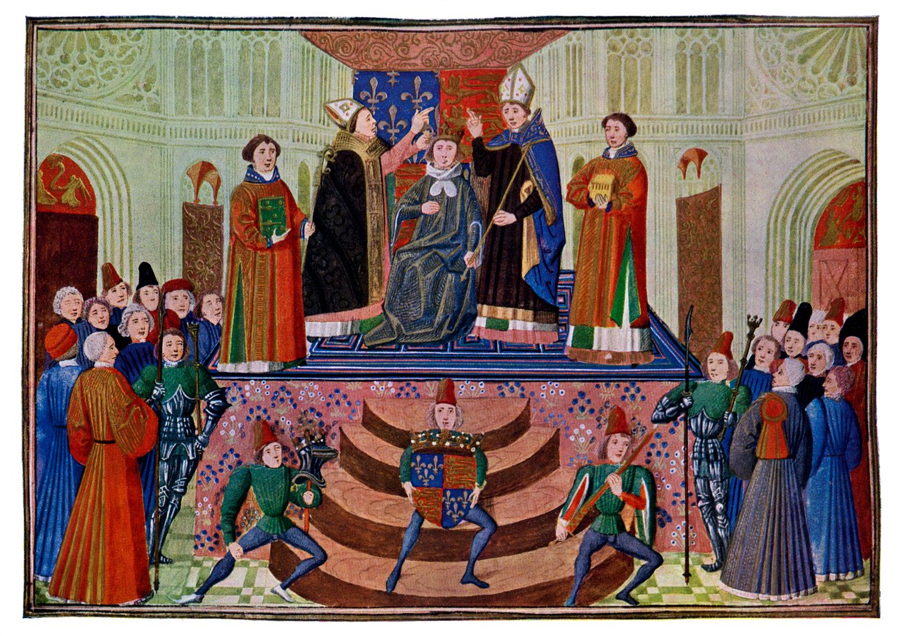 Korunovace Jindřicha IV., 1399 15. století od Master of the Harley Froissart
