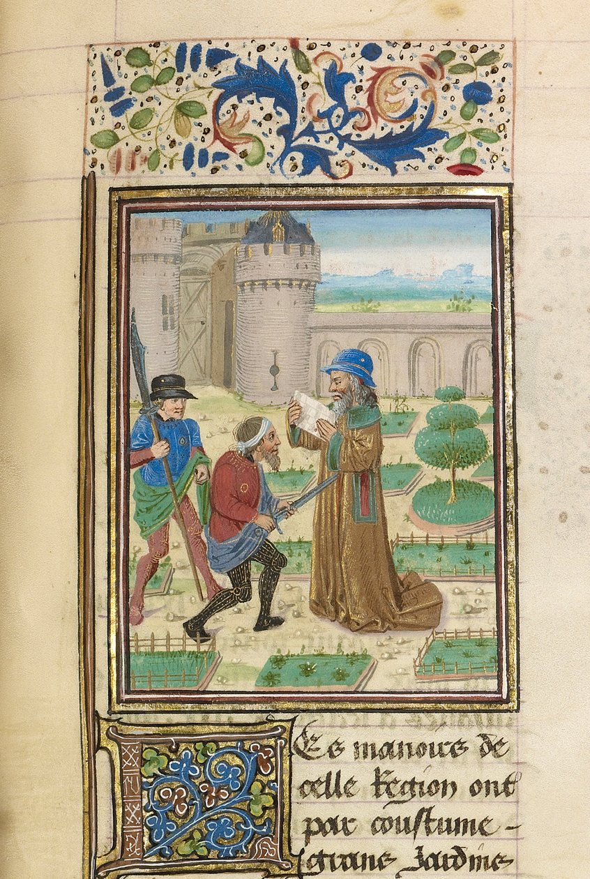 Smrt Parmeniona, cca 1470-1475. od Master of the Jardin de vertueuse consolation