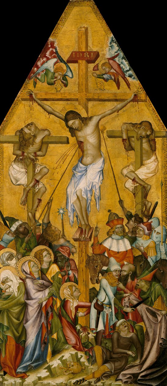 Ukřižování Krista, cca 1340 od Master of the Kaufmann Crucifixion