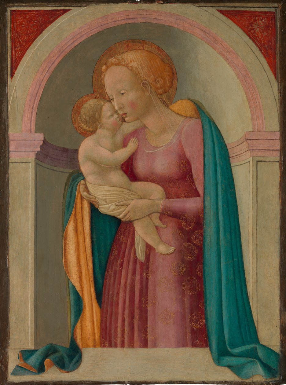 Madonna a dítě. od Master of the Lanckoronski Annunciation