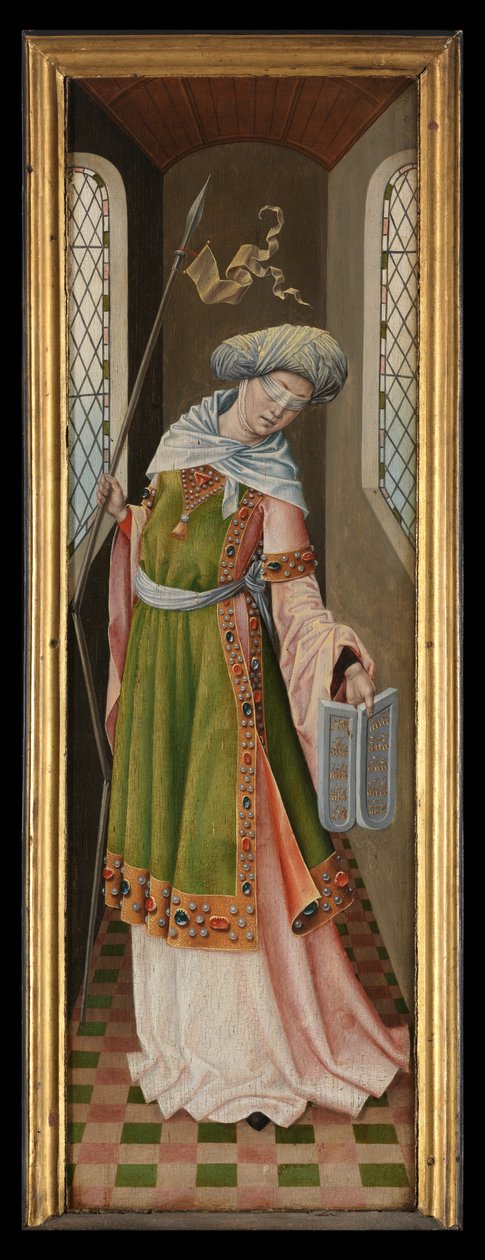 Alegorická postava synagogy z Legendy o svaté Voršule od Master of the Legend of St. Ursula