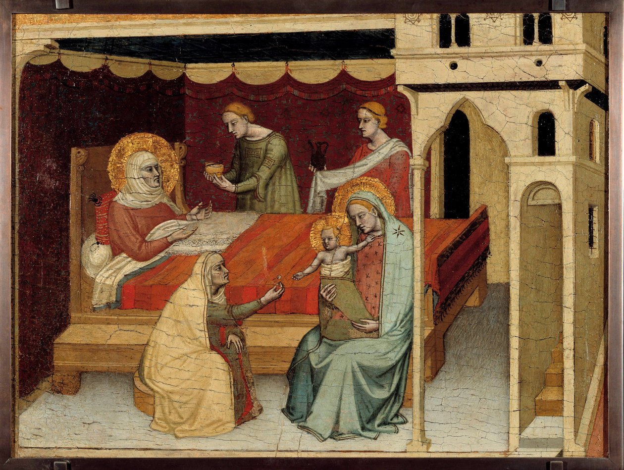 Oltářní obraz Mistra svatého Jana Křtitele, kolem roku 1350 (malba) od Master of the Life of Saint John the Baptist