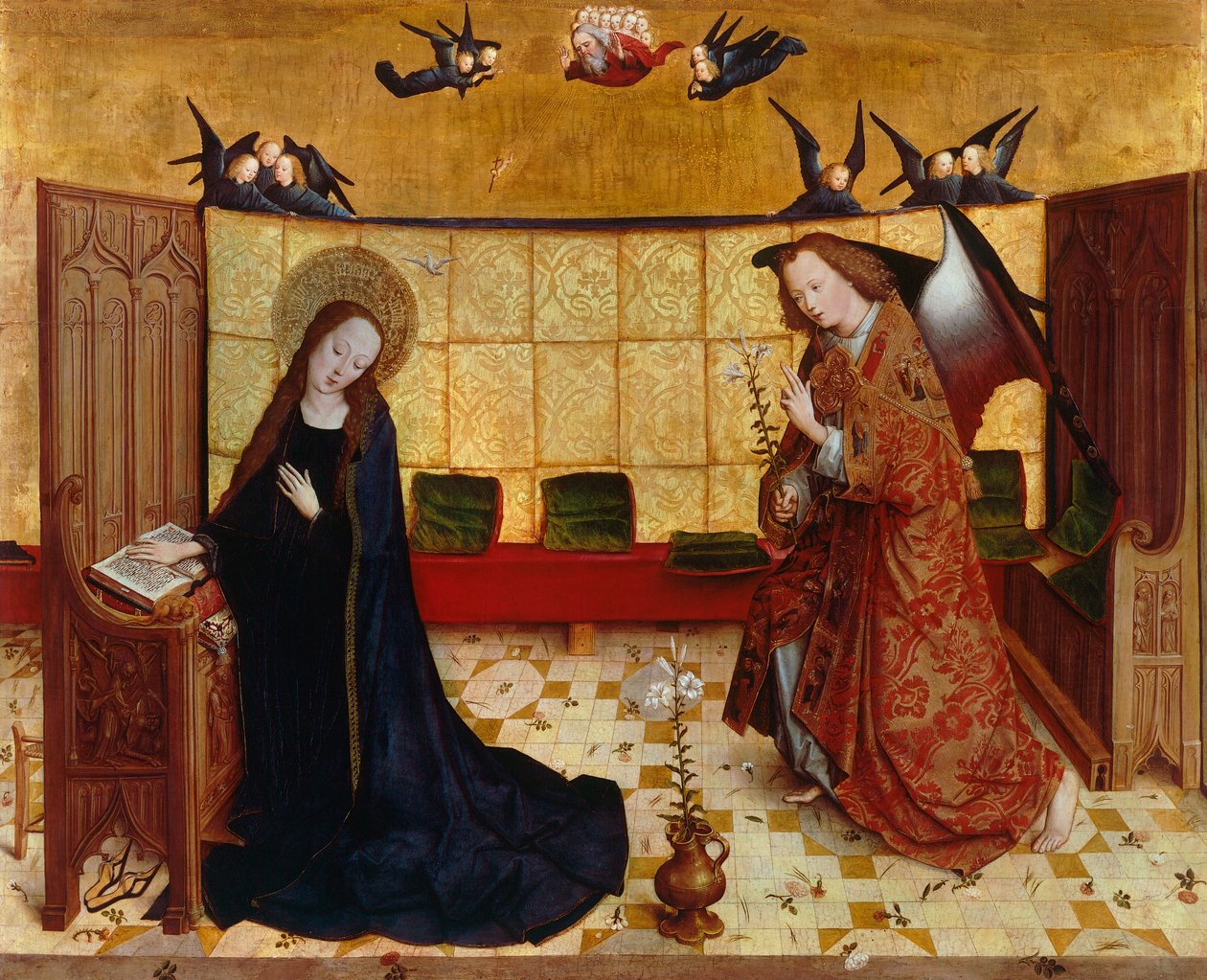 Zvěstování od Master of the Life of Virgin Mary