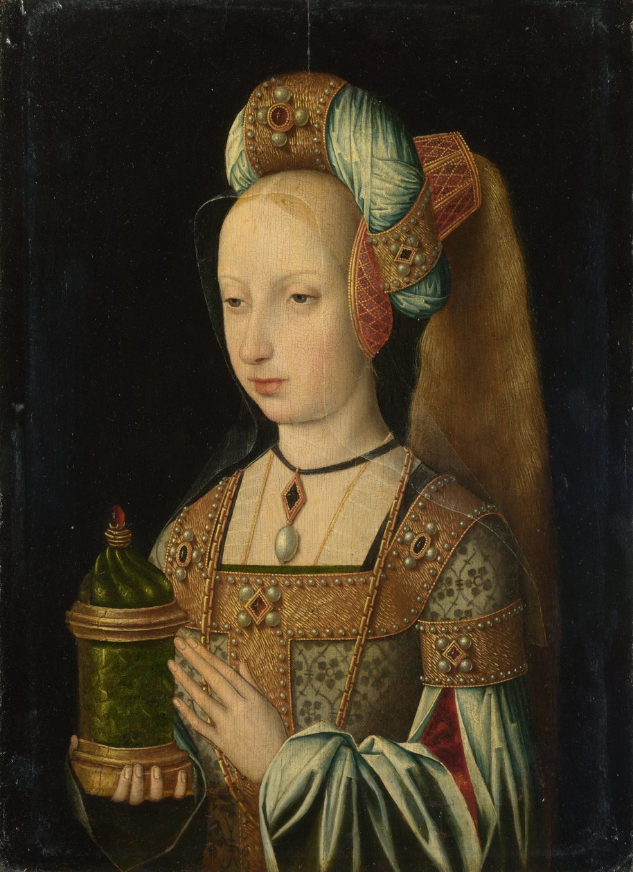 Máří Magdalena, c. 1510 od Master of the Magdalen Legend,