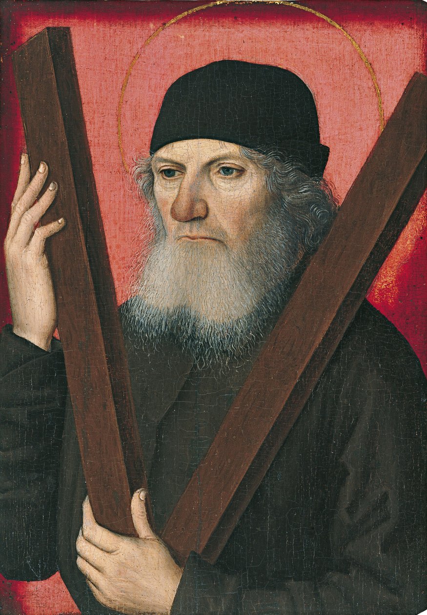 Portrét muže jako Saint Andrew od Master of the Magdalen Legend