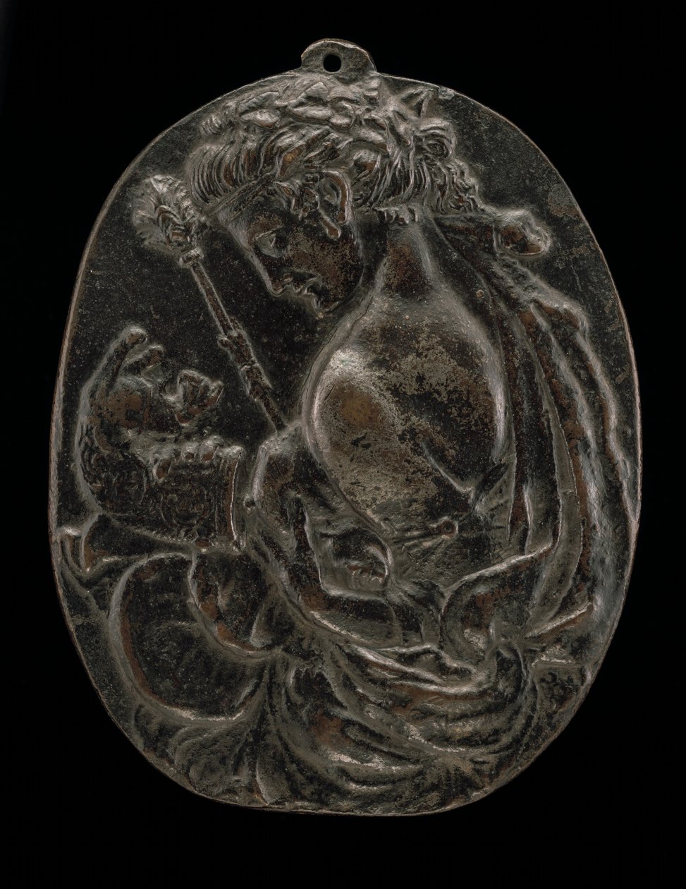 Bacchante, konec 15. nebo začátek 16. století. od Master of the Martelli Mirror