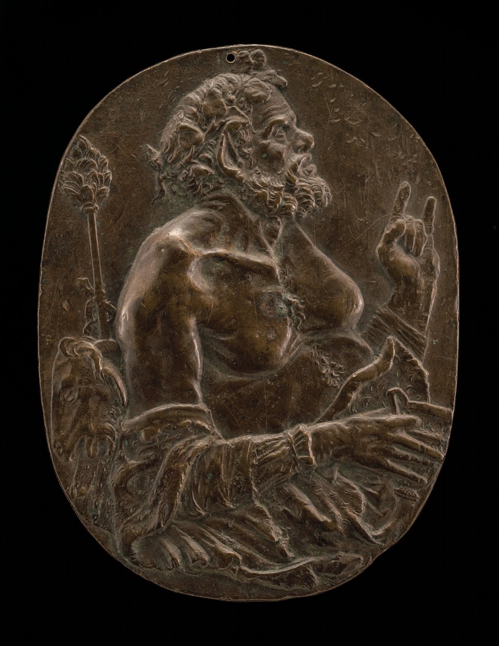 Satyr, konec 15. nebo začátek 16. století. od Master of the Martelli Mirror