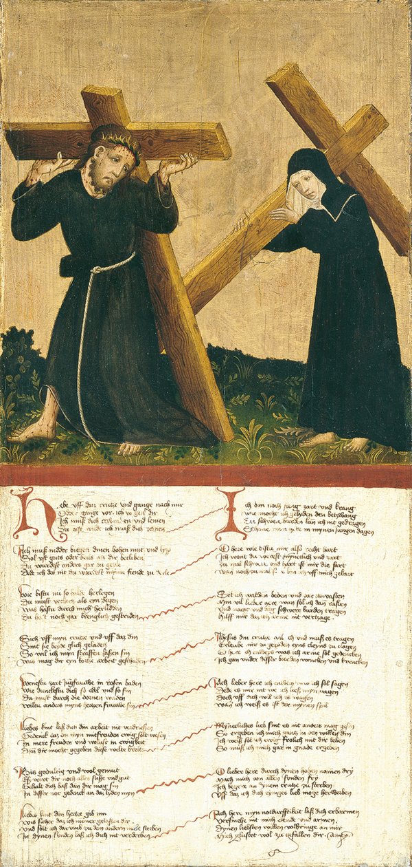 Kristus nesoucí kříž od Master of the Middle Rhine