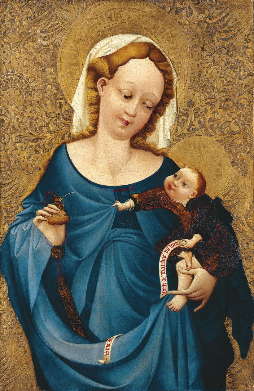 Madonna s kalamářem, asi 1430 od Master of the Middle Rhine
