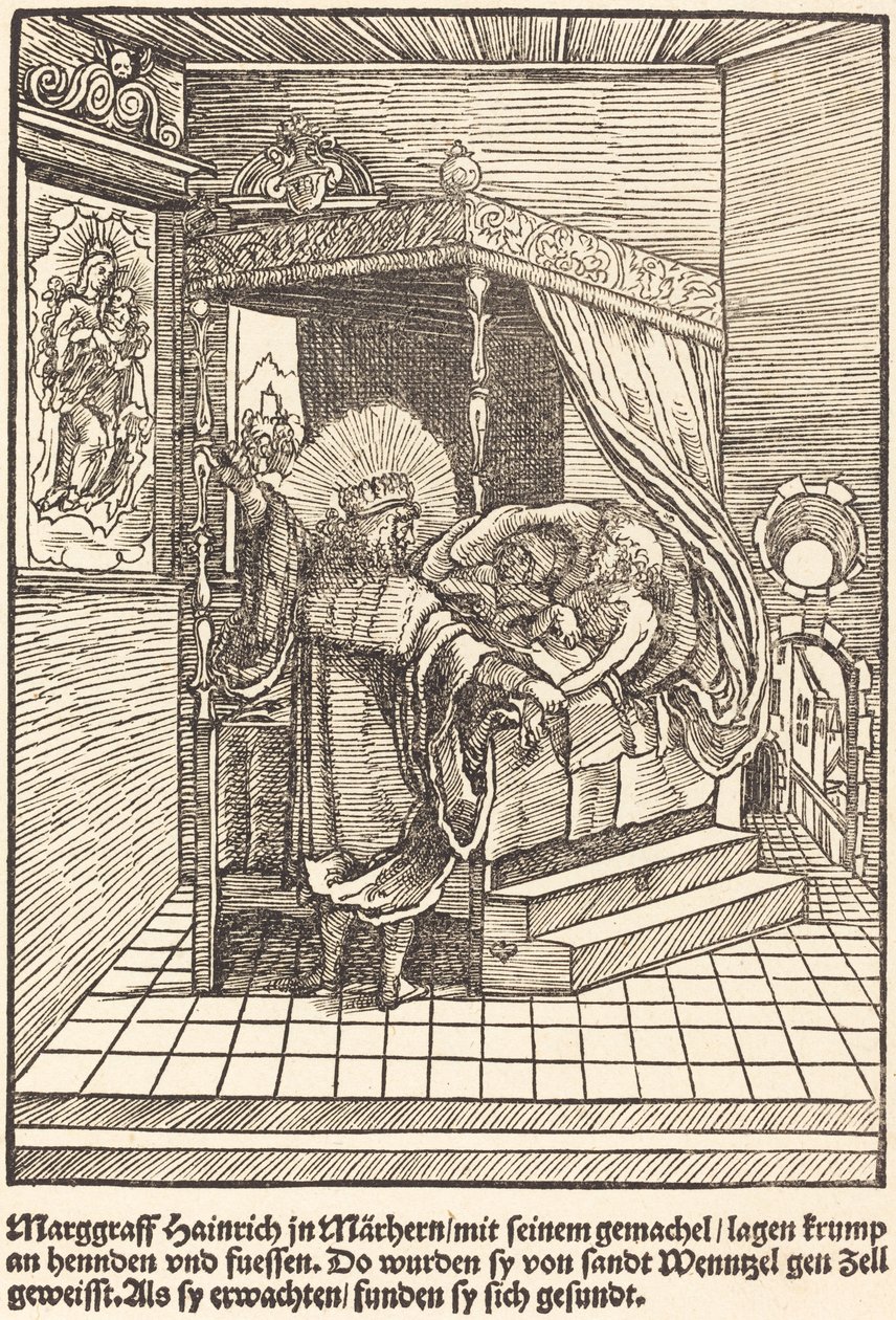 Marggraff Hainrich v Marhernu od Master of the Miracles of Mariazell