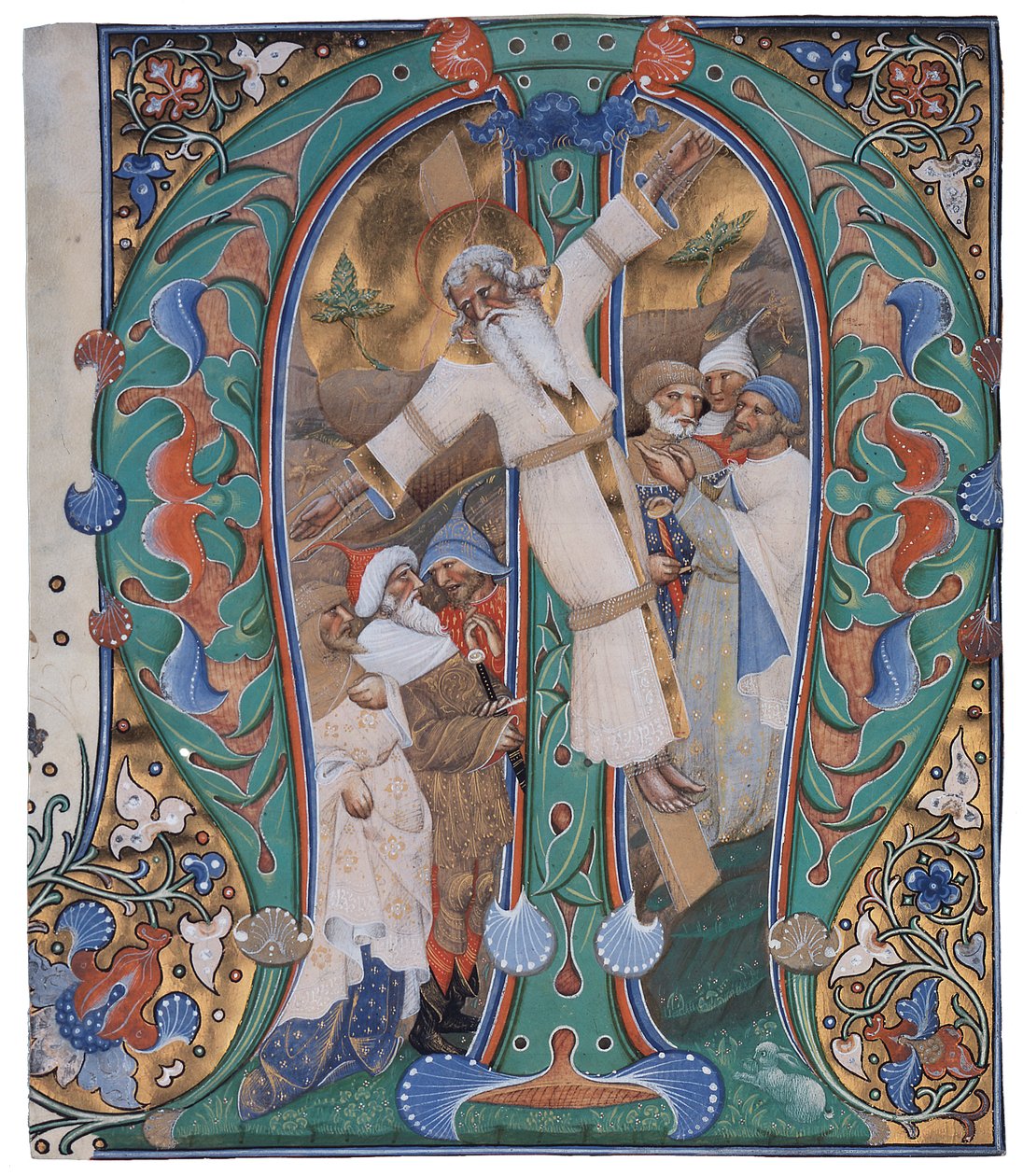 Ukřižování svatého Ondřeje od Master of the Murano Gradual