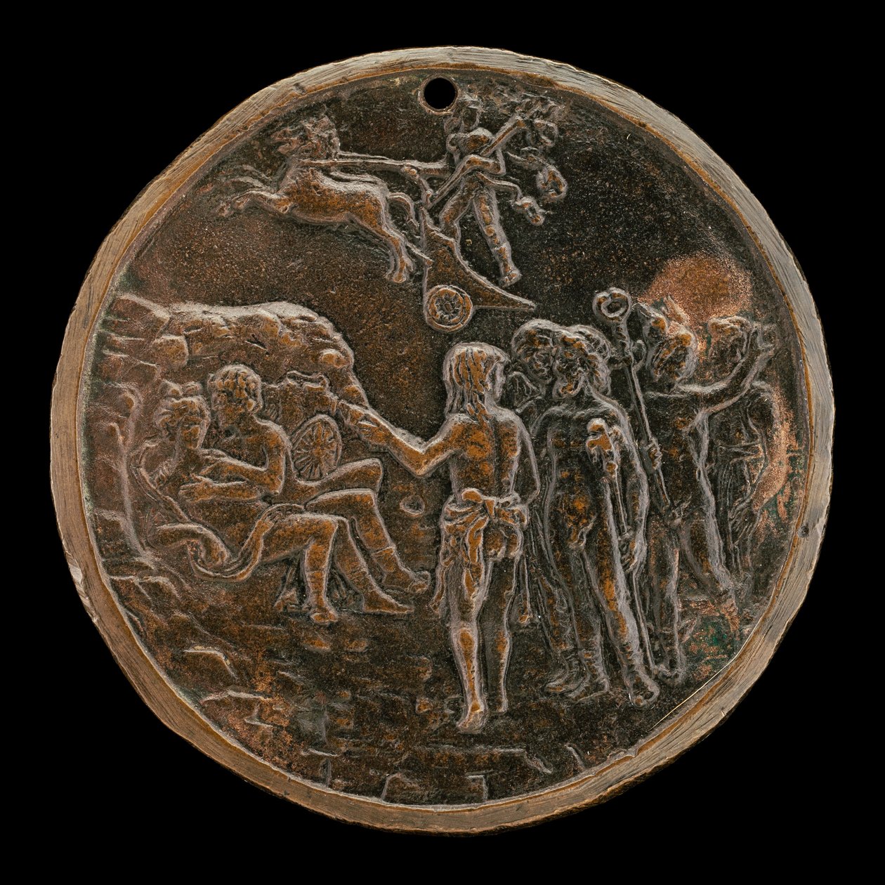 Mars a Venuše, čtvrtá čtvrtina 15. století. od Master of the Orpheus Legend
