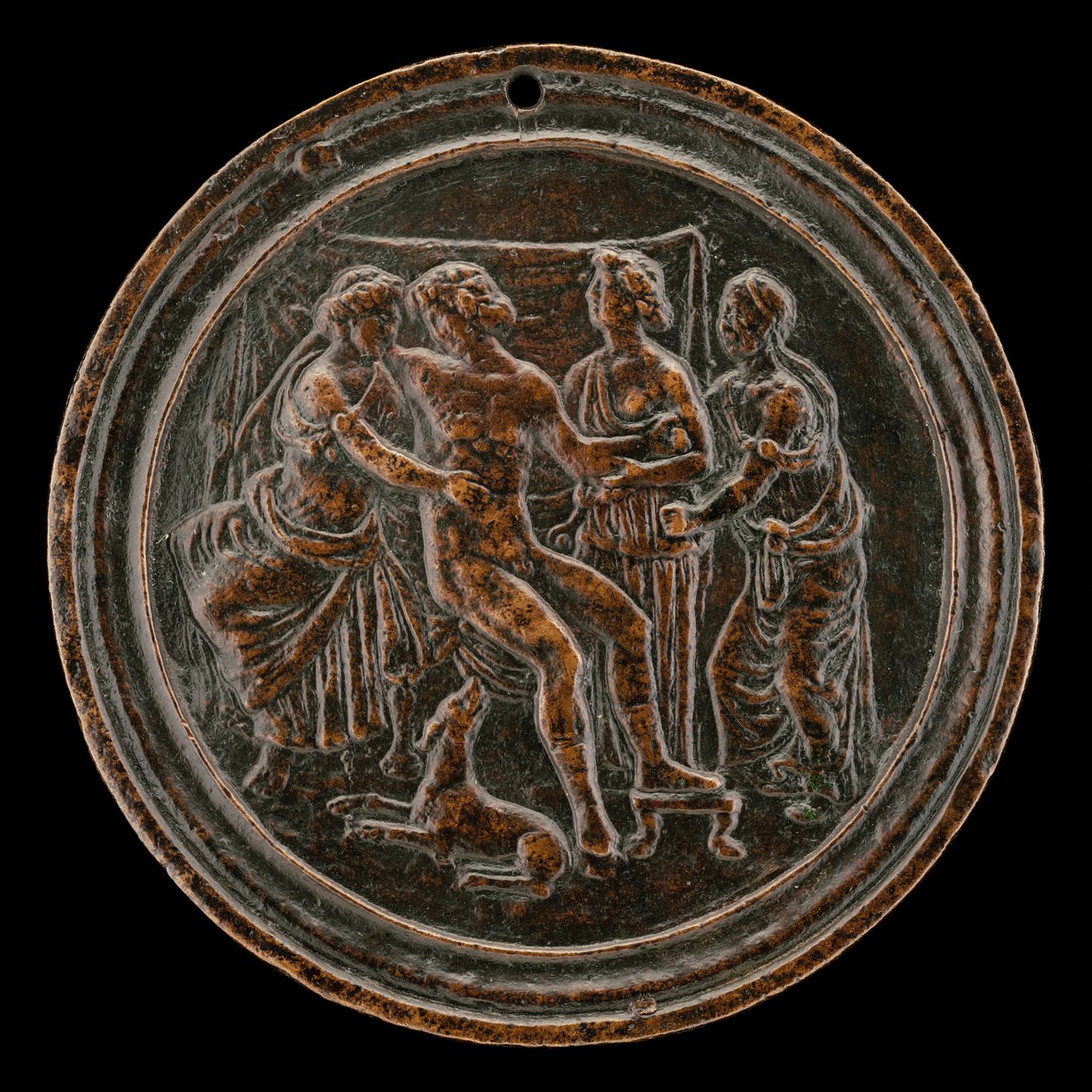 Meleager a Atalante, čtvrtá čtvrtina 15. století. od Master of the Orpheus Legend