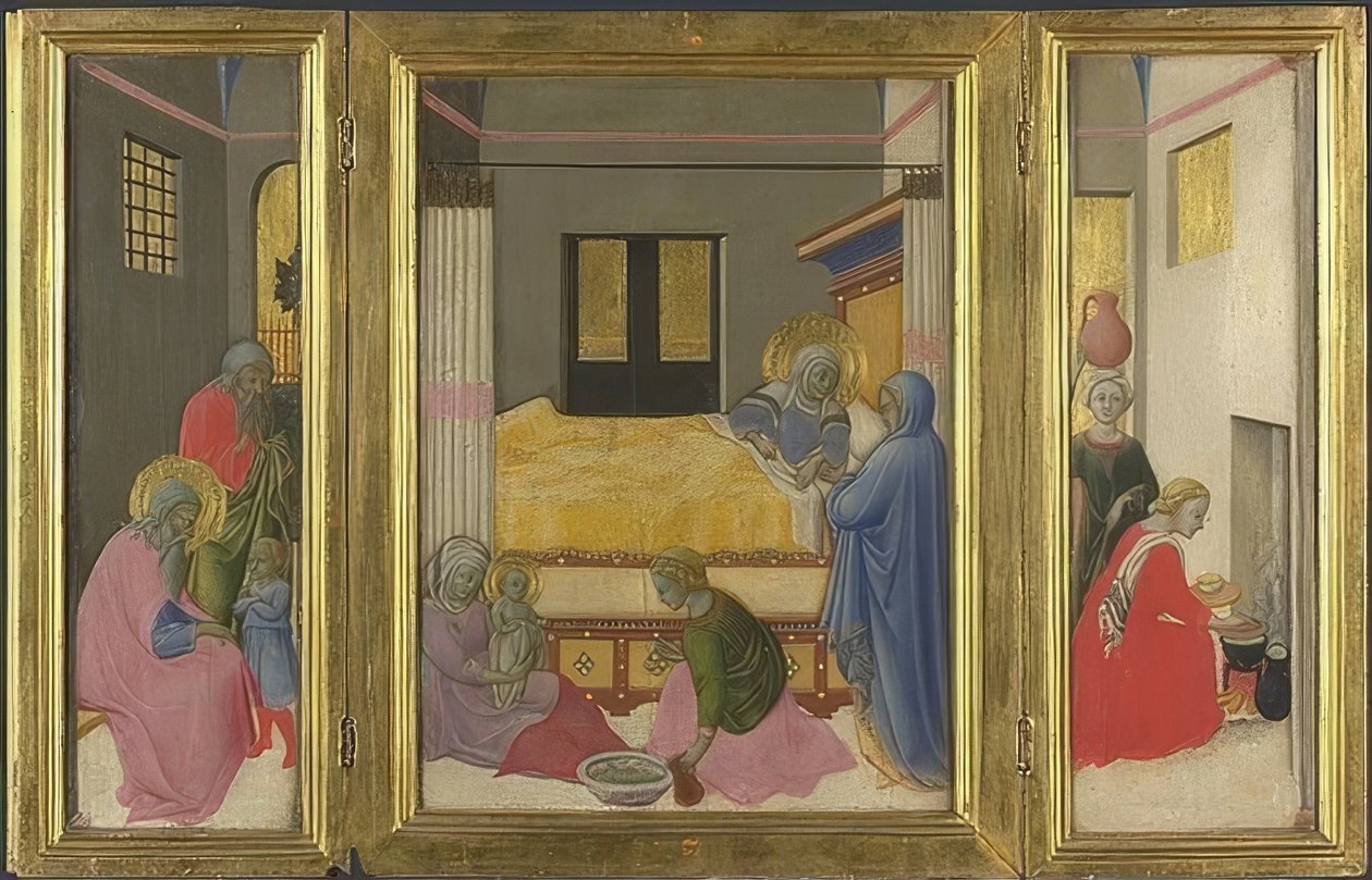 Narození Panny Marie - kolem roku 1440 od Master of the Osservanza