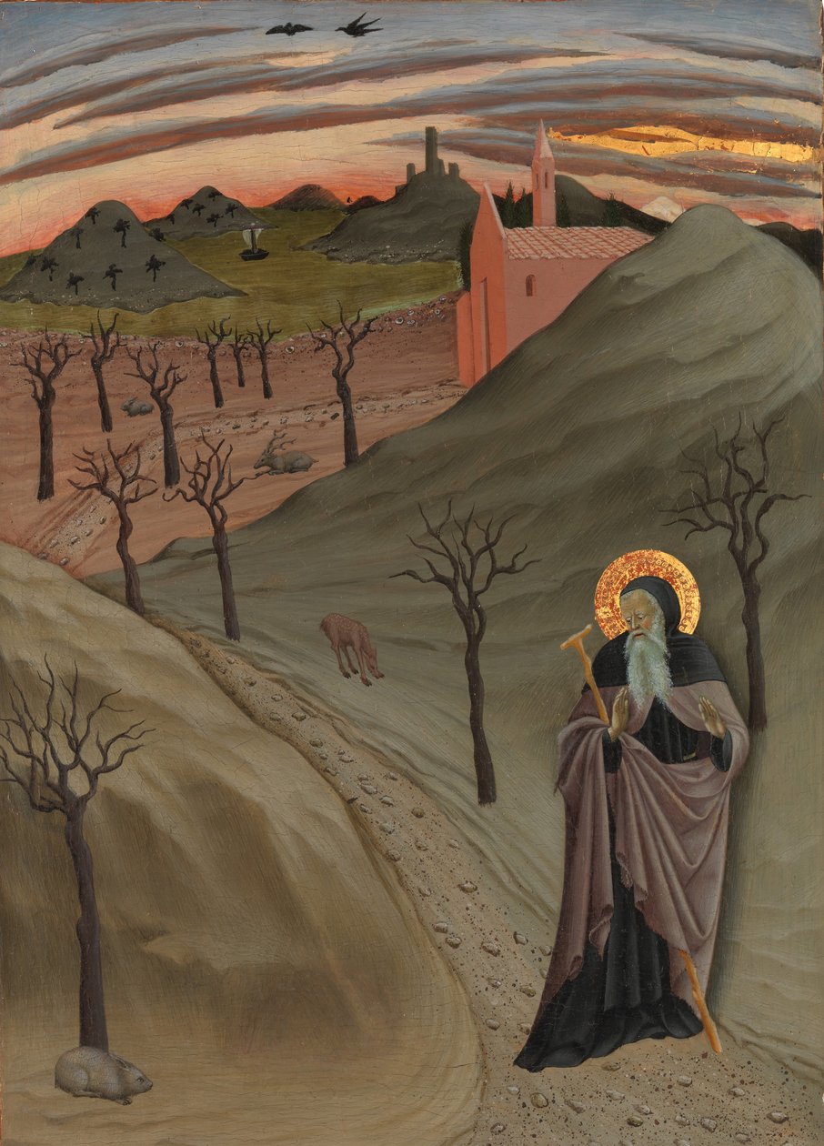 Saint Anthony the Abbot in the Wilderness, ca. 1435. od Master of the Osservanza