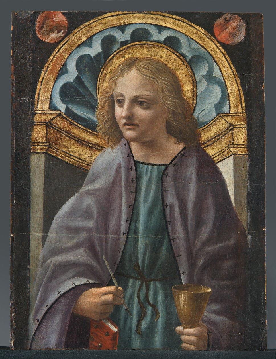 Svatý Jan Evangelista od Master of the Pala Sforzesca