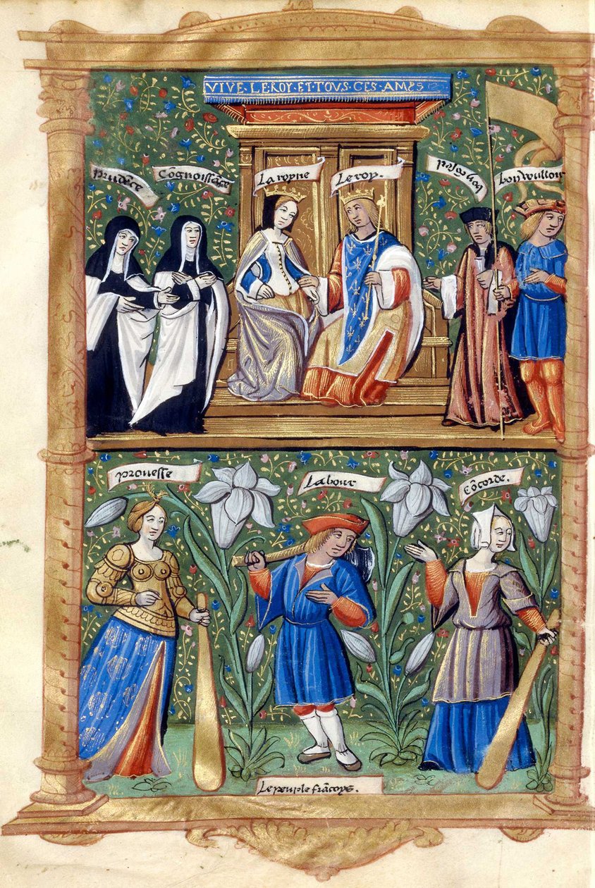 BNF Fr5750 f40 - Korunovace a nástup paní Claude Royne de France od Master of the Paris Entries