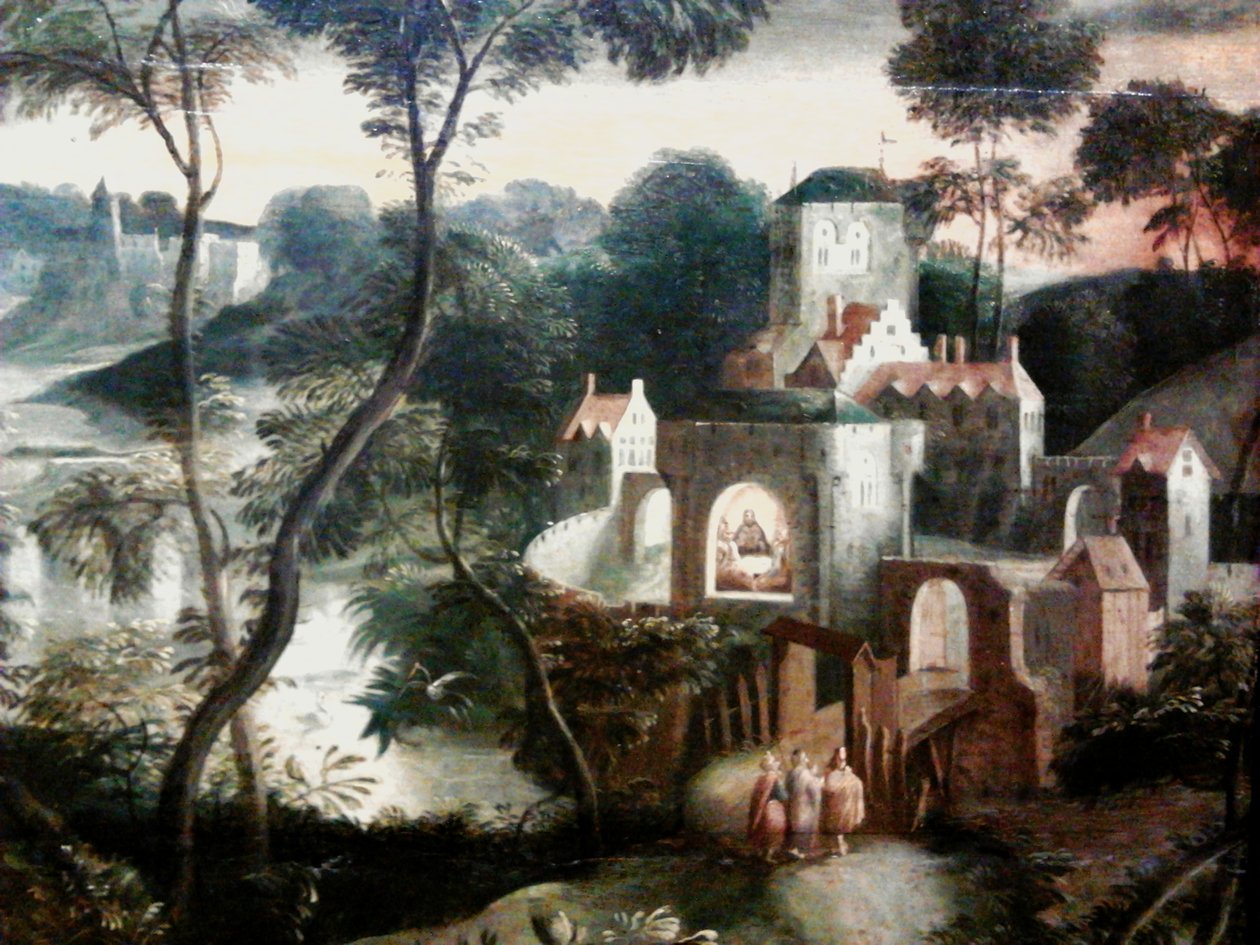 Kristus s učedníky na cestě do Emauz


 (detail). od Master of the Prodigal Son