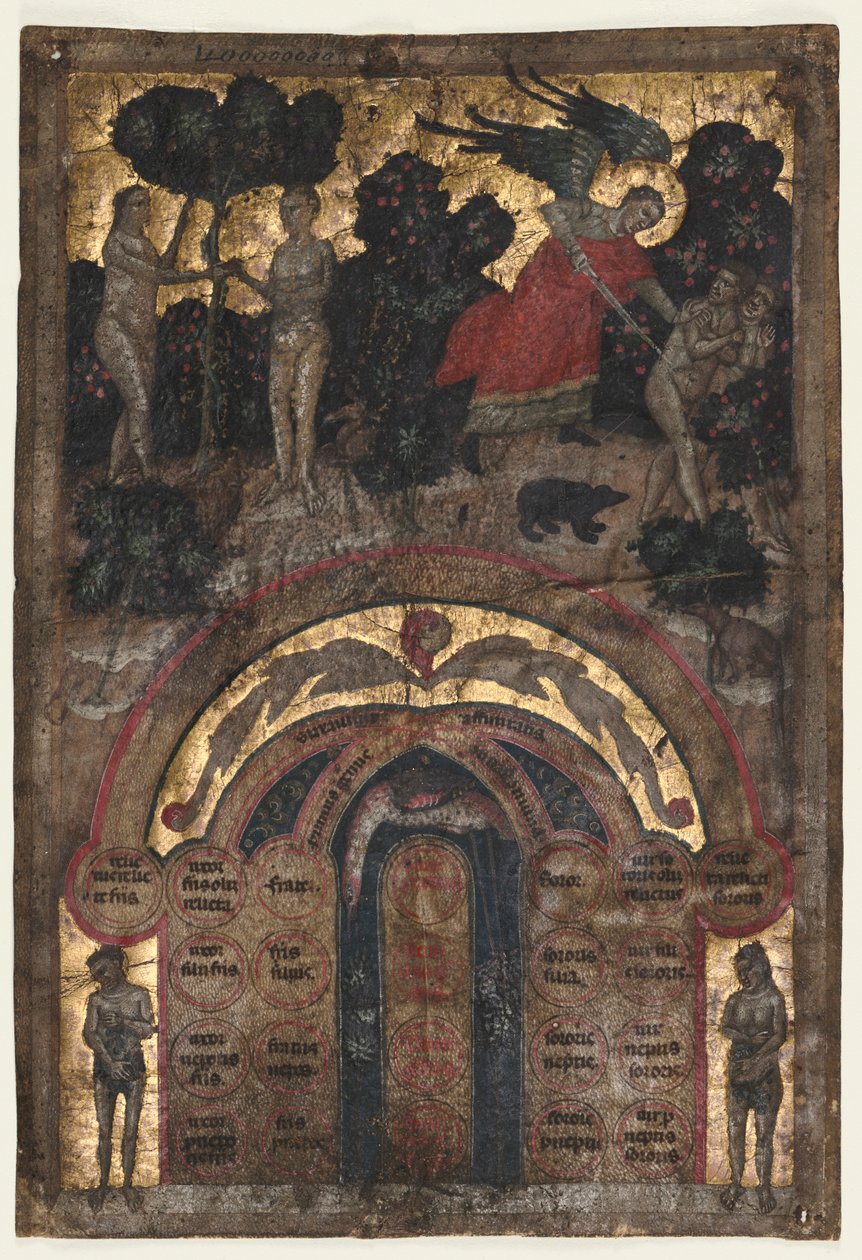 List ze svazku přednášky Johannese Andrease o stromu pokrevenství..., c. 1331 od Master of the Register of 1328