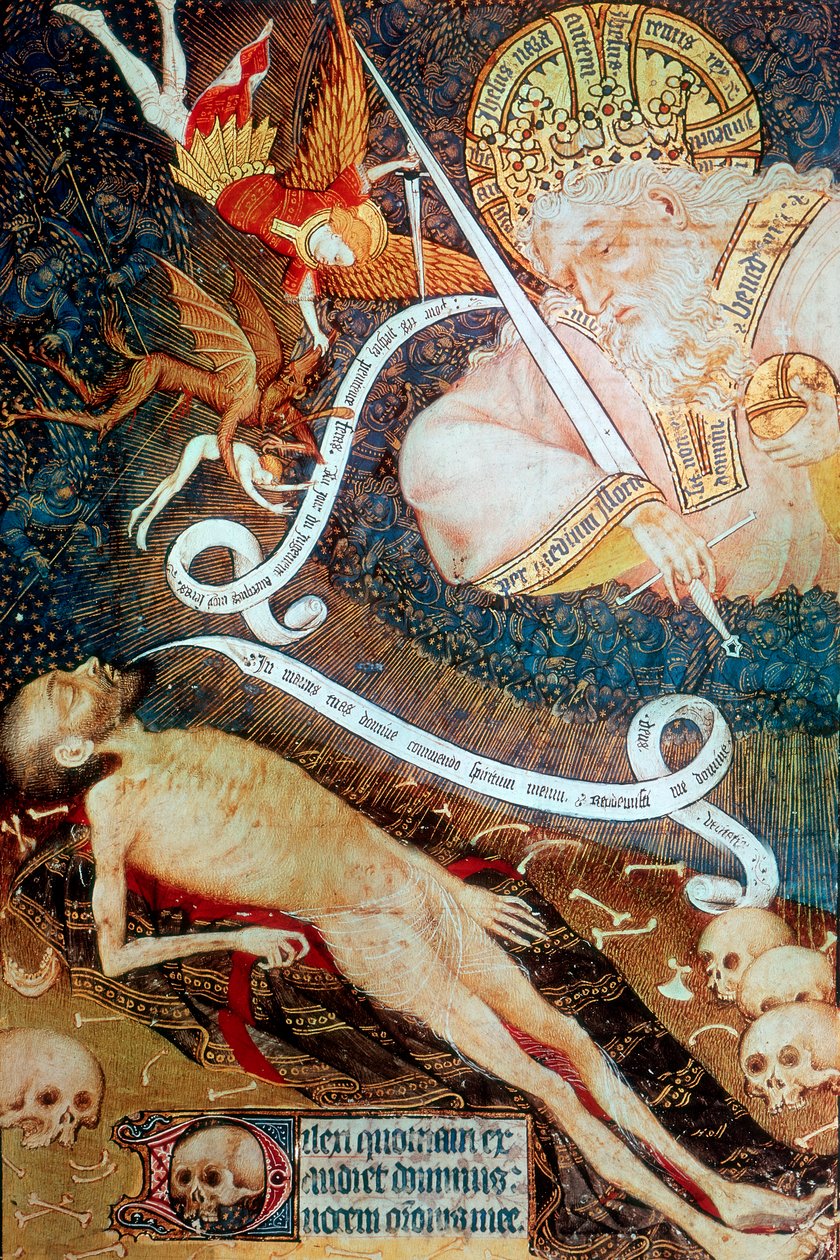 Soud smrti, počátek 15. století od Master of the Rohan Hours