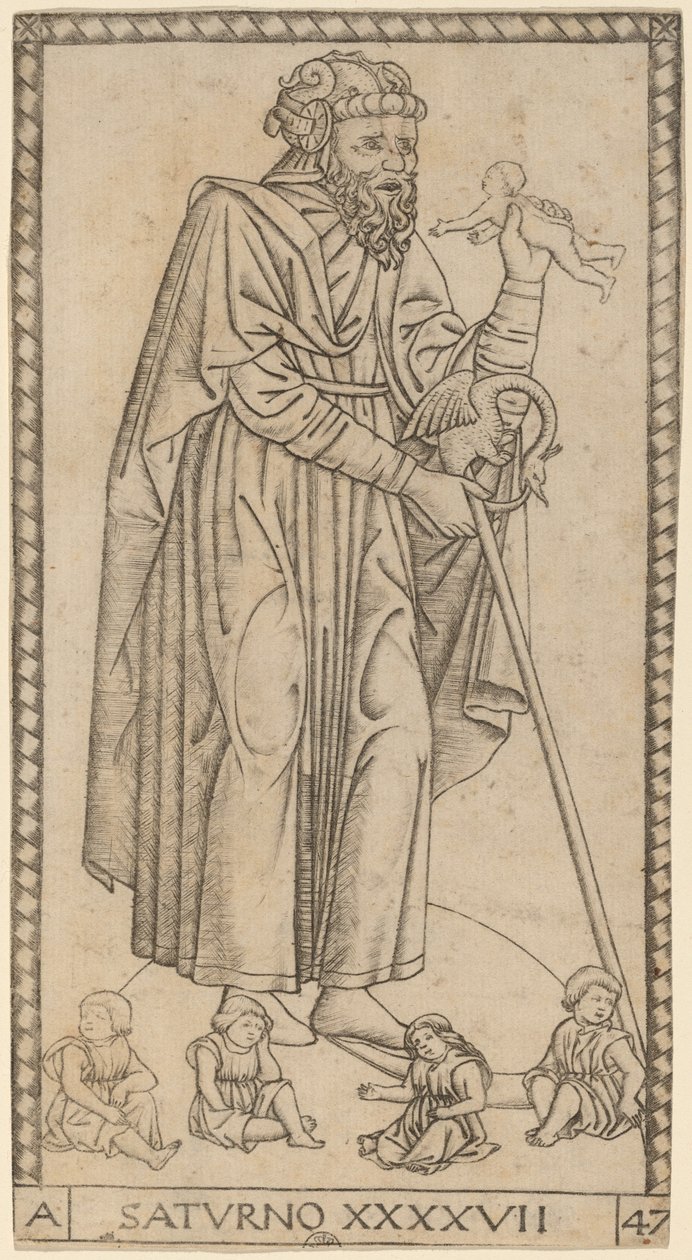 Saturno (Saturn) od Master of the S Series Tarocchi