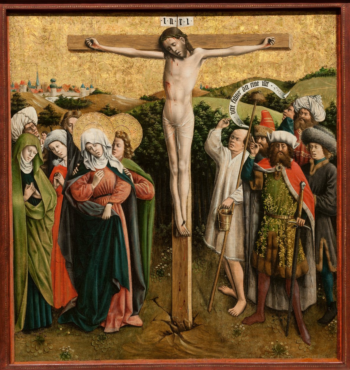 Oltářní obraz s Umučením Krista od Master of the Schlägl Altarpiece