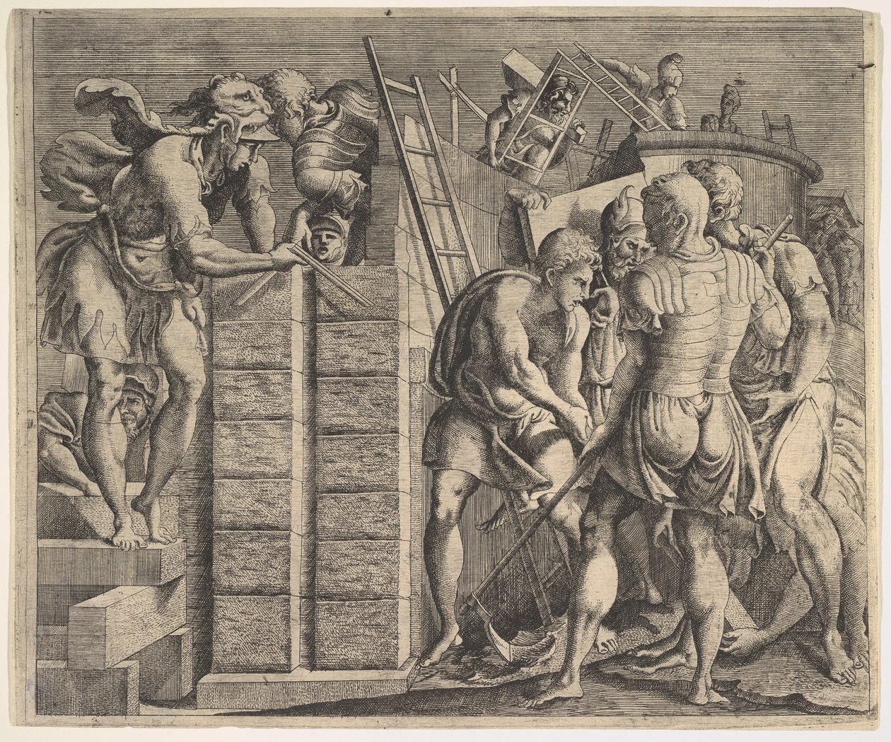 Cadmus zakládající Théby, ca. 1543-44. od Master of the Story of Cadmus