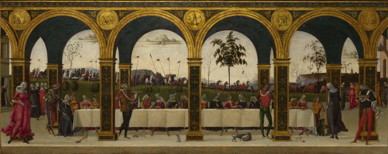 Příběh Griseldy. Část III: Reunion, kolem 1490-1495 od Master of the Story of Griselda