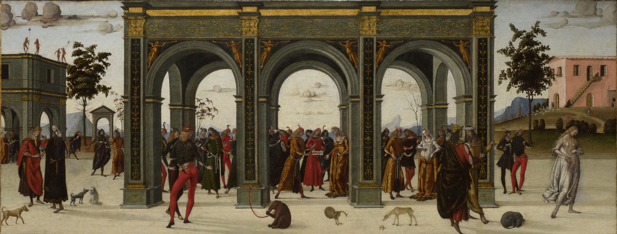 Příběh Griseldy. Část II: Exil, kolem 1490-1495 od Master of the Story of Griselda