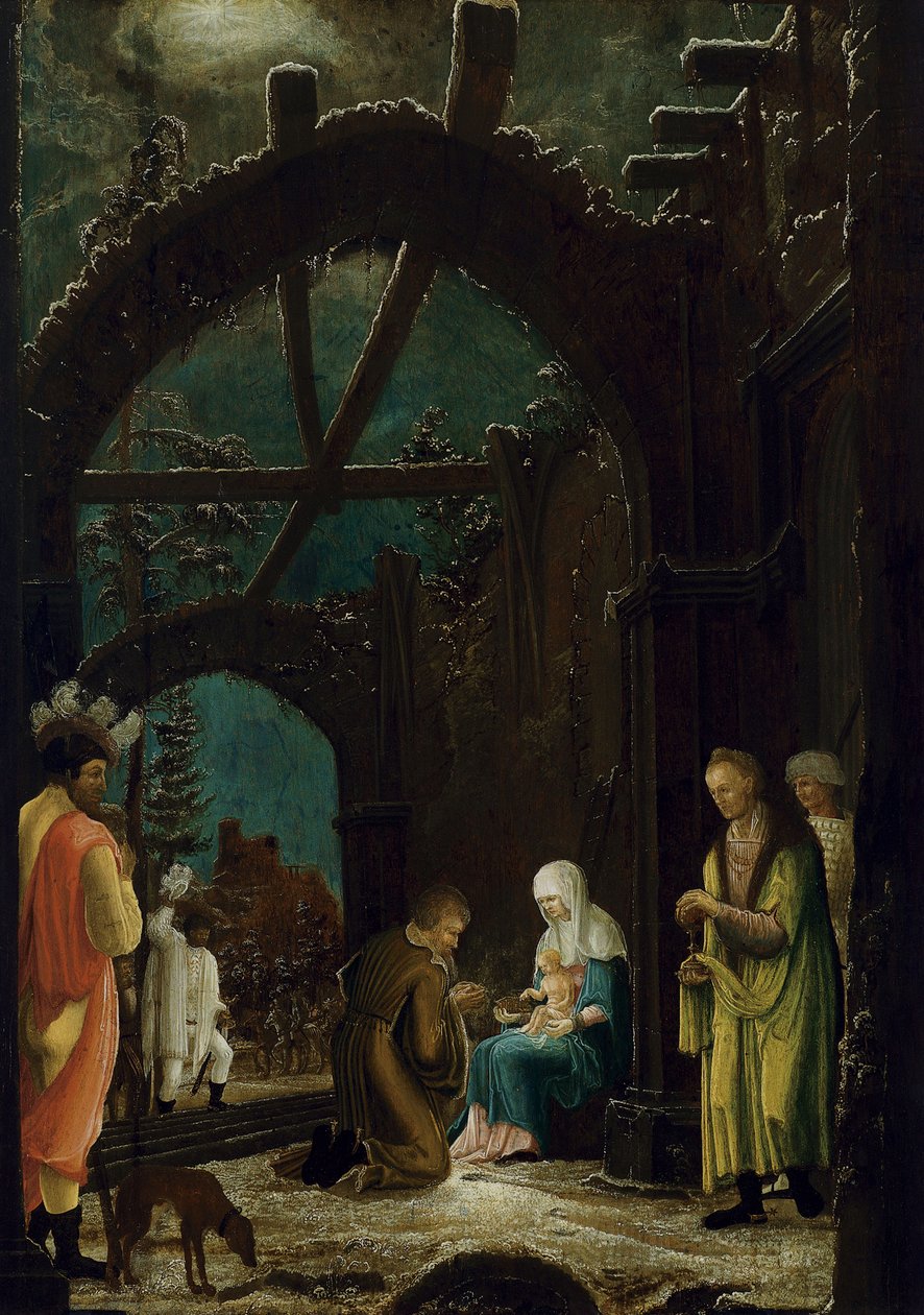 Klanění tří králů od Master of the Thyssen Adoration