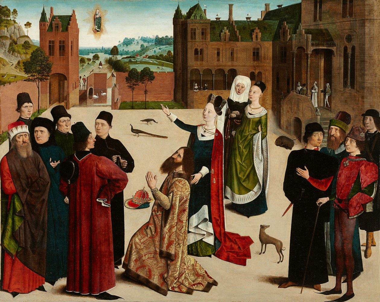 Proroctví Tiburtinské Sibyly, kolem 1473-1477 (malba na dubovém dřevě) od Master of the Tiburtine Sibyl