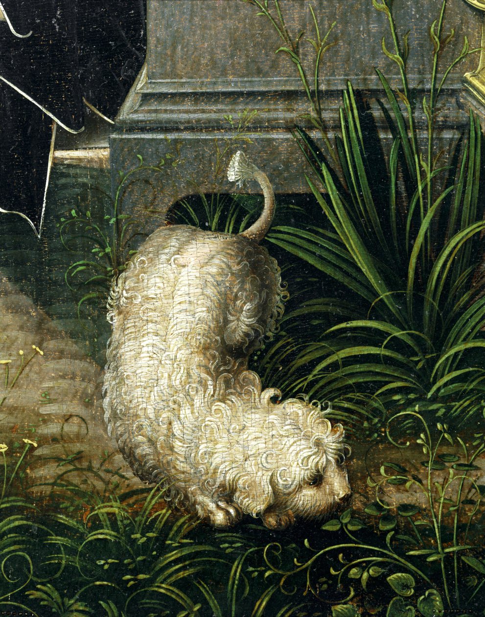 Kázání svatého Geryho, "pastýřské kázání"... od Master of the View of Saint Gudula