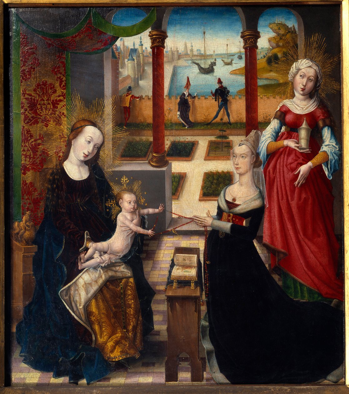 Obraz Panny Marie a sv. Máří Magdalény od mistra vyhlídky Sainte-Gudule (15. století) (ec.flam.) 1475 Lutyšské muzeum výtvarných umění od Master of the View of St. Gudule