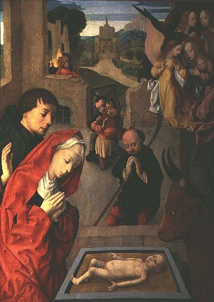 Narození Páně, 1500 (panel) od Master of the Virgo Inter Virgines