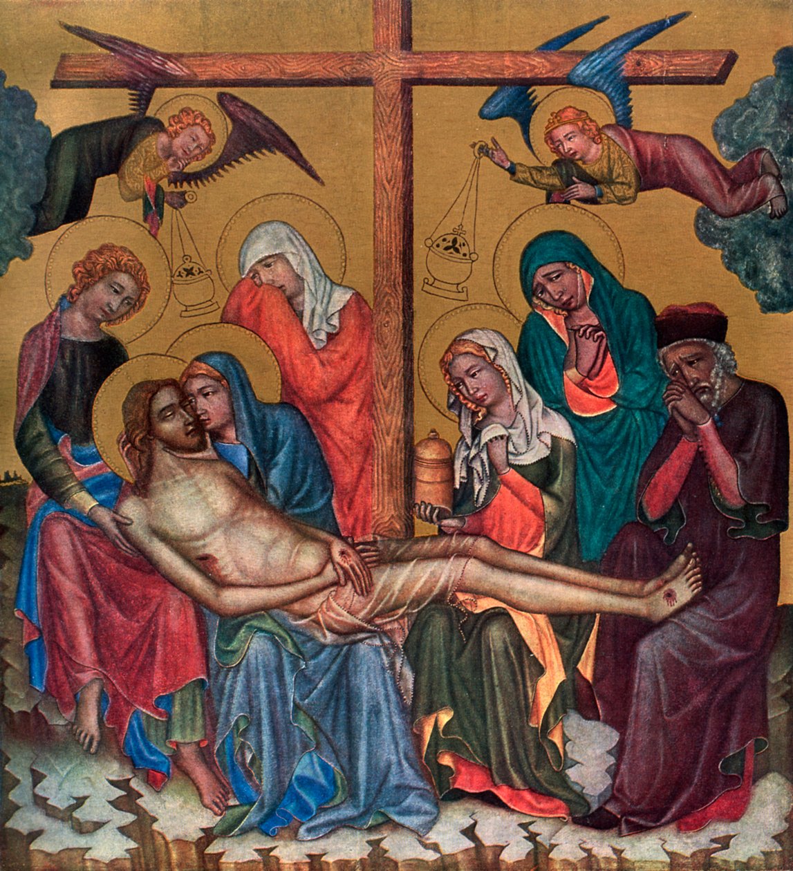 „Nářek pro Krista“, c1350 1955. od Master of the Vyssi Brod Altar