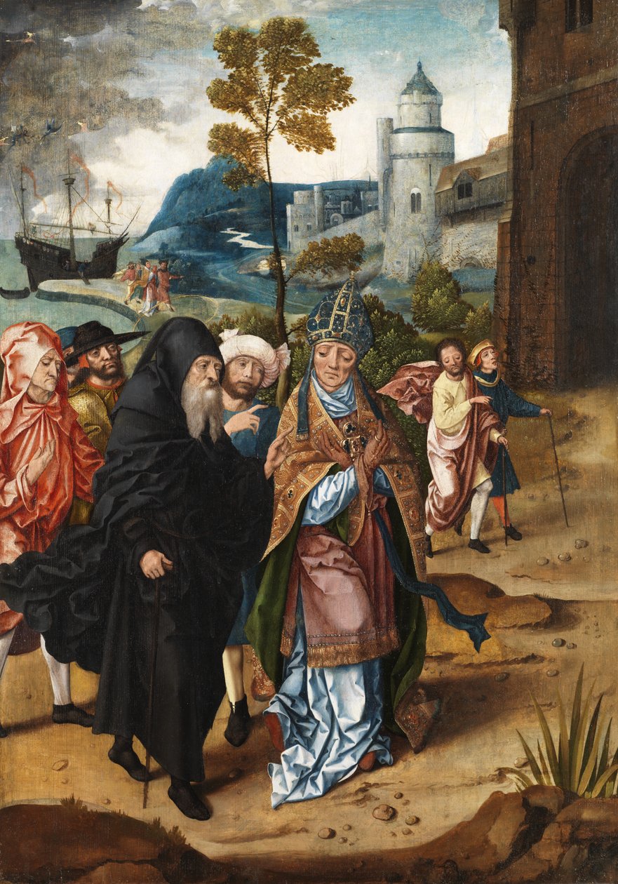 Biskup a poustevník, kolem 1510-20 od Master of the von Groote Adoration