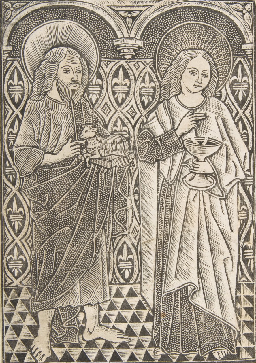 Svatý Jan Křtitel a Svatý Jan Evangelista, 15. století. od Master with the Cologne Arms