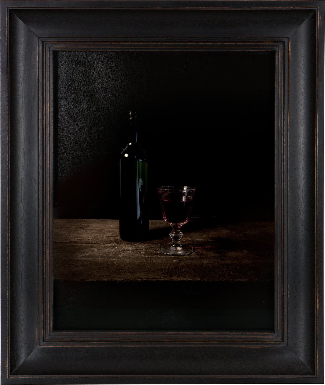 Poslední jídlo v cele smrti, Adolf Eichmann, 2012 (digitální transferový tisk na pergamen z kozí kůže) od Mat Collishaw